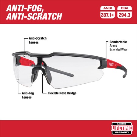Milwaukee Tool Clear Safety Glasses 48-73-2000